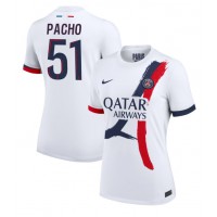 Paris Saint-Germain Willian Pacho #51 Udebanetrøje Dame 2024-25 Kortærmet